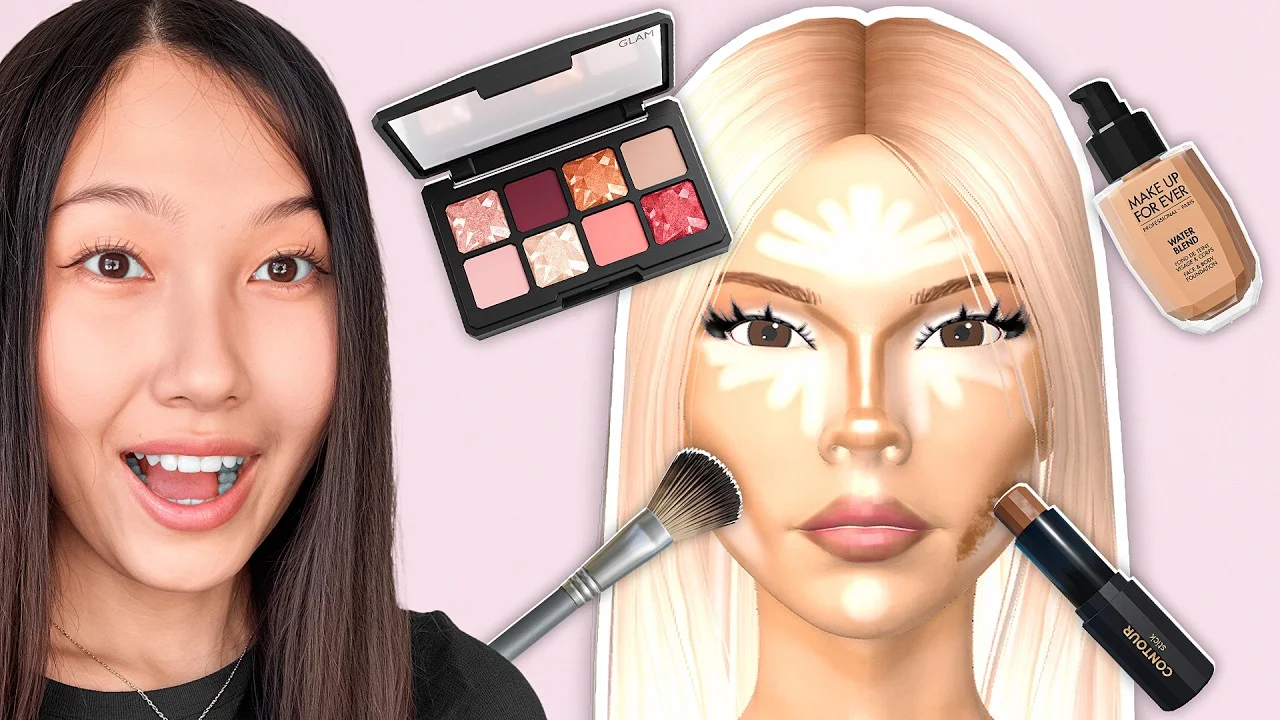 YouTube cover thumbnail: ROBLOX MAKEUP MANIA!